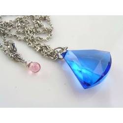 Large Blue Gem Necklace