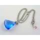 Large Blue Gem Necklace