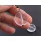 Clear Acrylic Disc Earrings - Retro