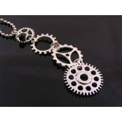 Gear Wheel or Cog Necklace