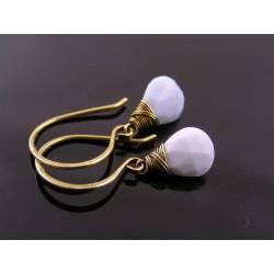 Blue Oregon Owyhee Opal Earrings