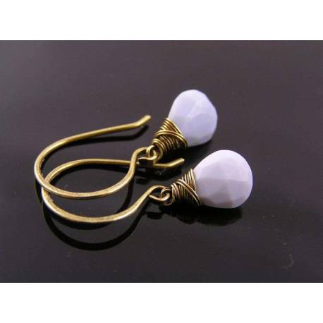 Blue Oregon Owyhee Opal Earrings