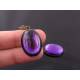 Large Purple Drop Earrings