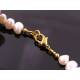 White Pearl, Citrine and Heart Necklace