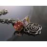Rose Necklace with Flower Cluster, Gift Idea