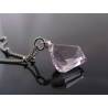 Pink Amethyst Nugget, February Birthstone Necklace