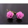 Lavender Rose Earrings