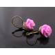 Lavender Rose Earrings