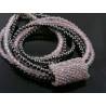 Four Strand Necklace, Hematite and Rose Quartz