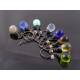 Smooth Glowing Amethyst Czech Glass Teardrop Earrings