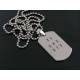 Stainless Steel Dog Tag Necklace, Personalised