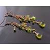 Olive Green Tassel Earrings