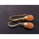 Peach Moonstone Earrings