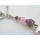 Crescent Moon Necklace with Crystals