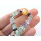 Fluorite Bracelet, Buddha Charm, Yoga Jewellery