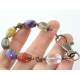 Quartz, Carnelian, Amethyst and Opal Bracelet