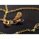 Gold Tree, Iolite and Citrine Necklace