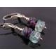 Carved Fluorite Earrings