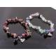 Fluorite Chip Bracelet, Buddha Charm