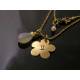 Star Sign Flower Necklace with Birthstone