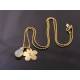 Star Sign Flower Necklace with Birthstone