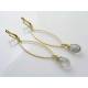 Tourmalinated Quartz Earrings
