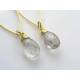 Tourmalinated Quartz Earrings
