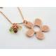 Flower and Gemstone Necklace