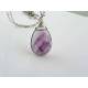 Large Fluorite Gemstone Charm Necklace