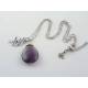 Large Fluorite Gemstone Charm Necklace