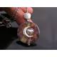 Colourful Shell Pendant with Moon and Heart Necklace