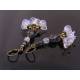 Flower Earrings in Blue