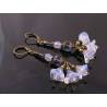 Flower Earrings in Blue
