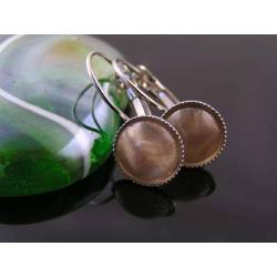 Champagne Silver Earrings