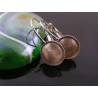 Champagne Silver Earrings