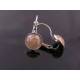 Champagne Silver Earrings