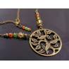 Bohemian Necklace with Bird Pendant