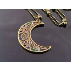 Lead-Glass Moon Necklace