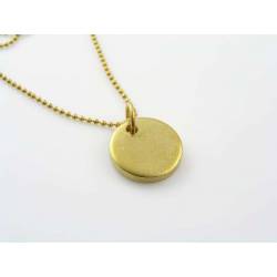 Solid Initial Necklace, Unisex