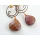 Wire Wrapped Mookaite Earrings