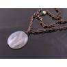 Handmade Chain with Chalcedony Pendant