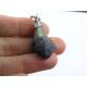 Rough Gemstone Necklace for Him, Stainless Steel