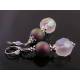 Retro Style Earrings, Light Weight Lucite