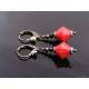 Red and Black Earrings