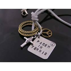 'Pacem in Terris' Peace on Earth - Inspirational Necklace