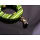 Green Retro Hoop Earrings