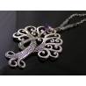 Large Tree of Life, Fluorite and Amethyst Necklace