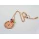 Hand Stamped Necklace, 'Still going strong' with Amethyst, Citrine and Peridot