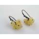 Honey Jade Pom-Pom Earrings