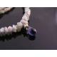 Rough Diamond Necklace with Iolite